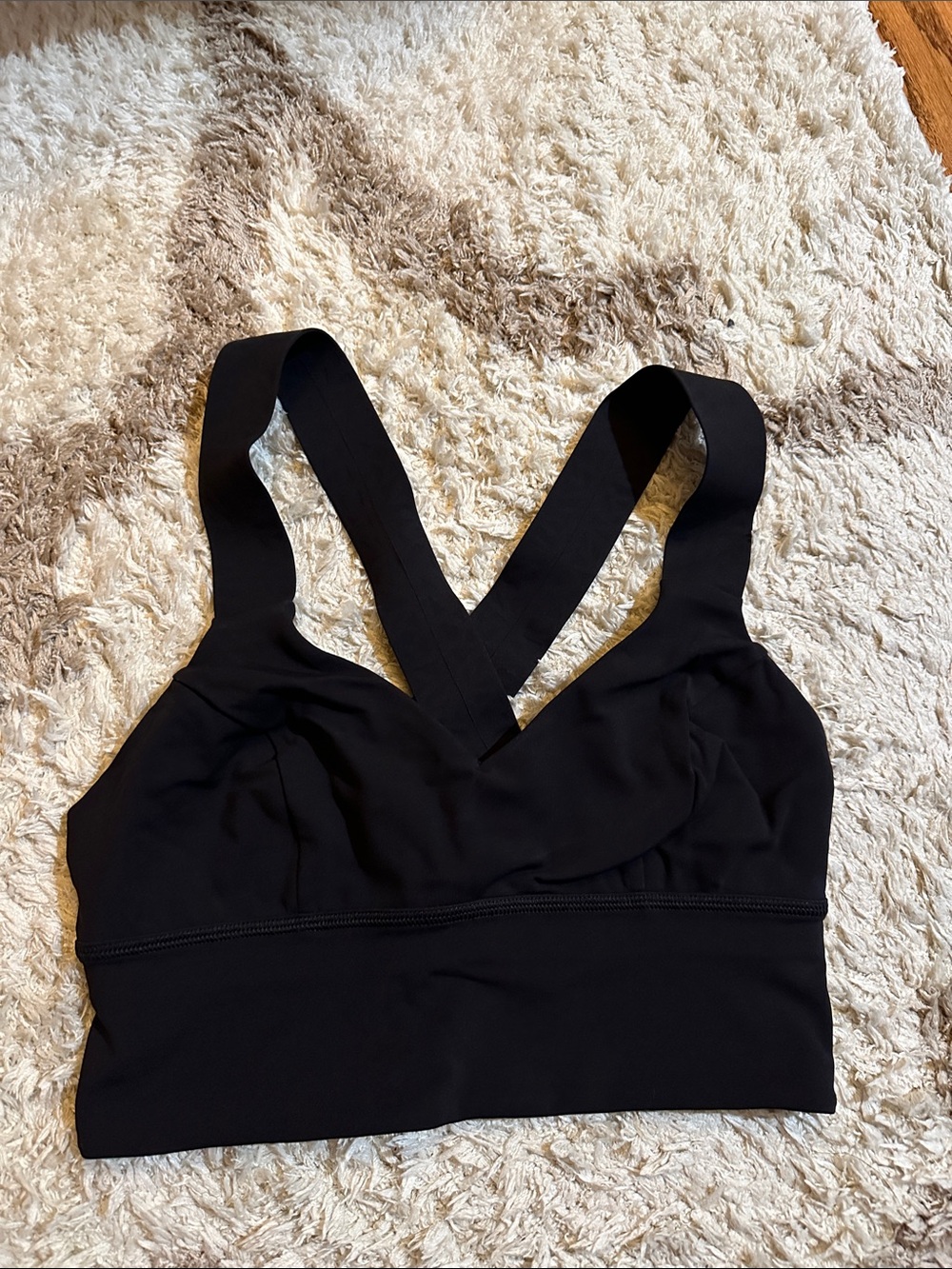 lululemon athletica Black Cross-Back Sports Bra